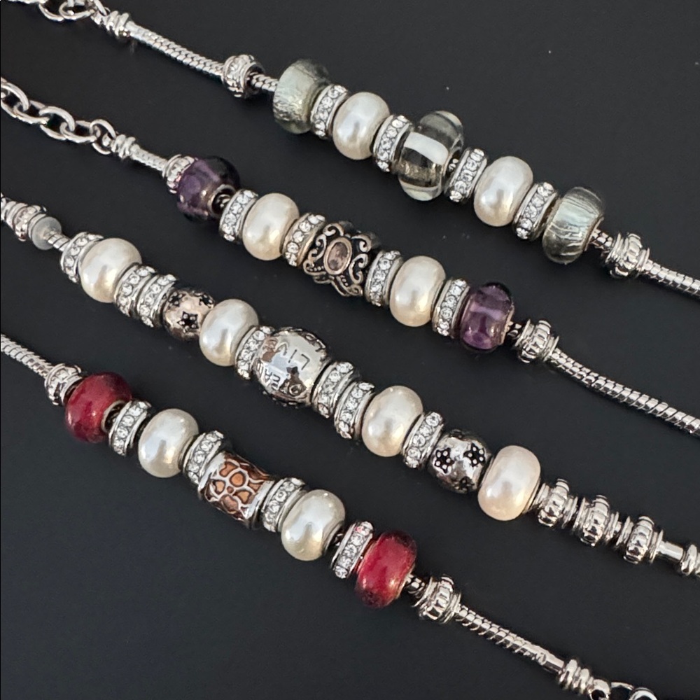 Multi-Color Beaded Bracelets - Picture 3 of 6
